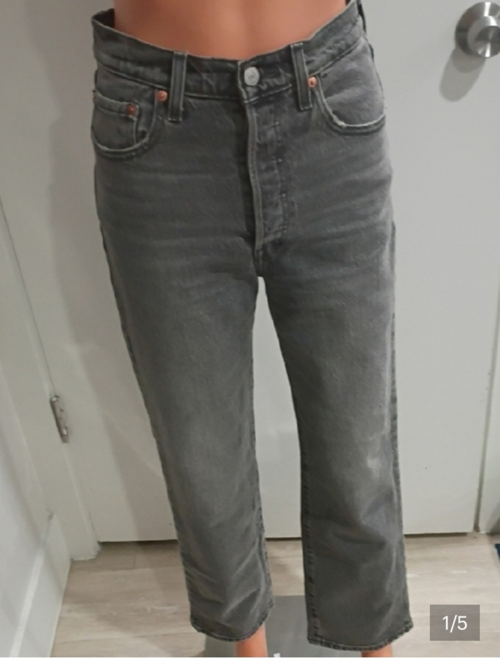 💜 Levi's Ribcage Straight Ankle Jeans